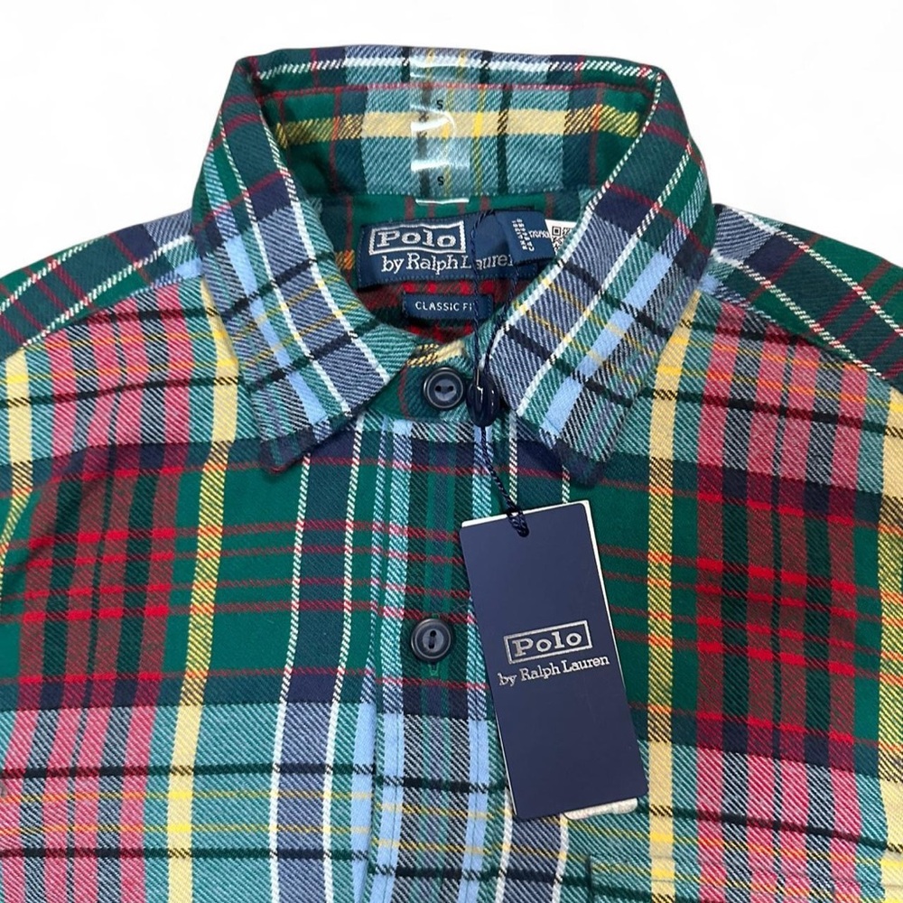 Polo Ralph Lauren NWT Men’s Classic Fit Plaid Flannel Long Sleeve Shirt Small - Picture 2 of 5